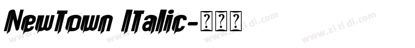 Newtown Italic字体转换